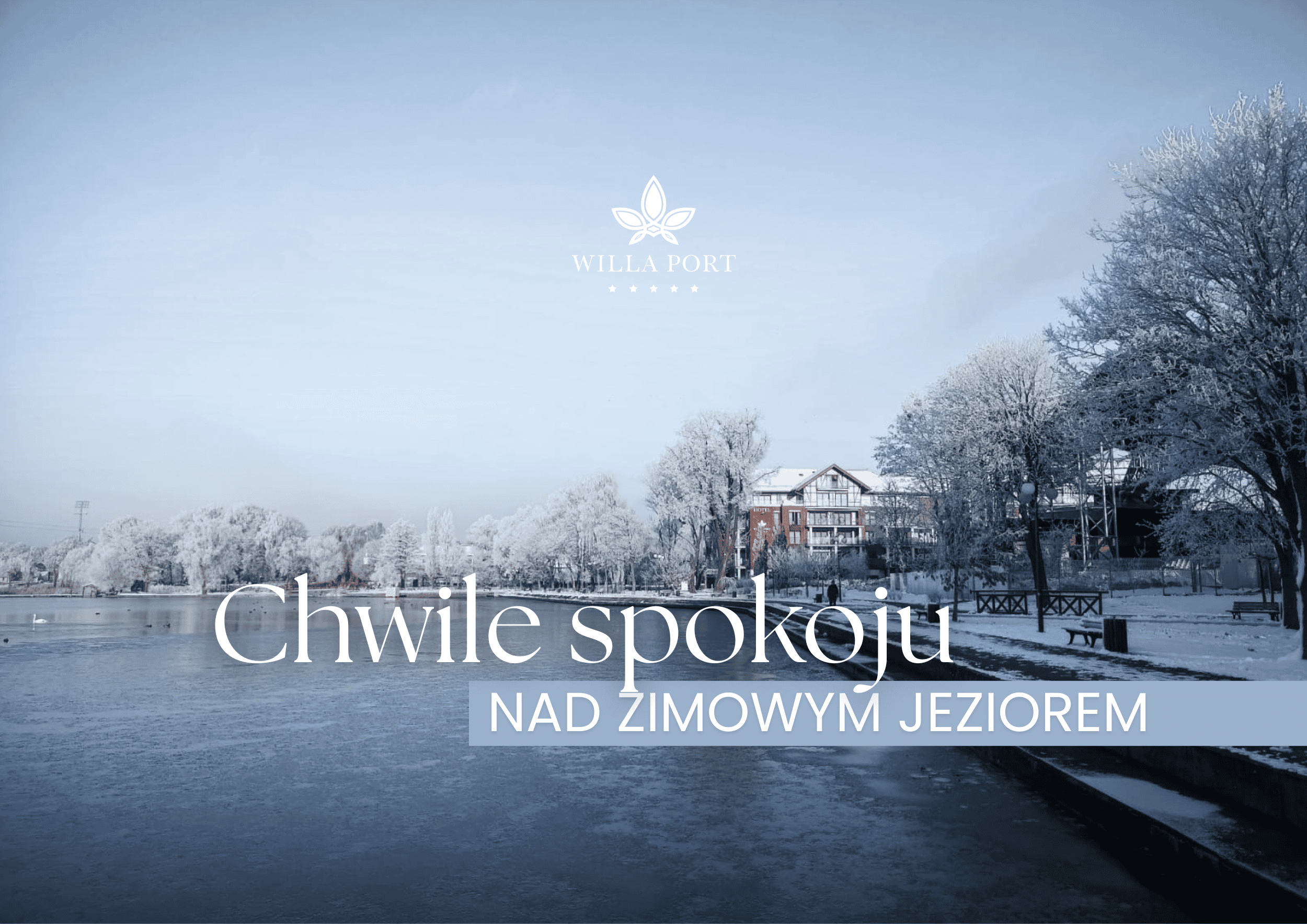 Chwile spokoju nad zimowym jeziorem